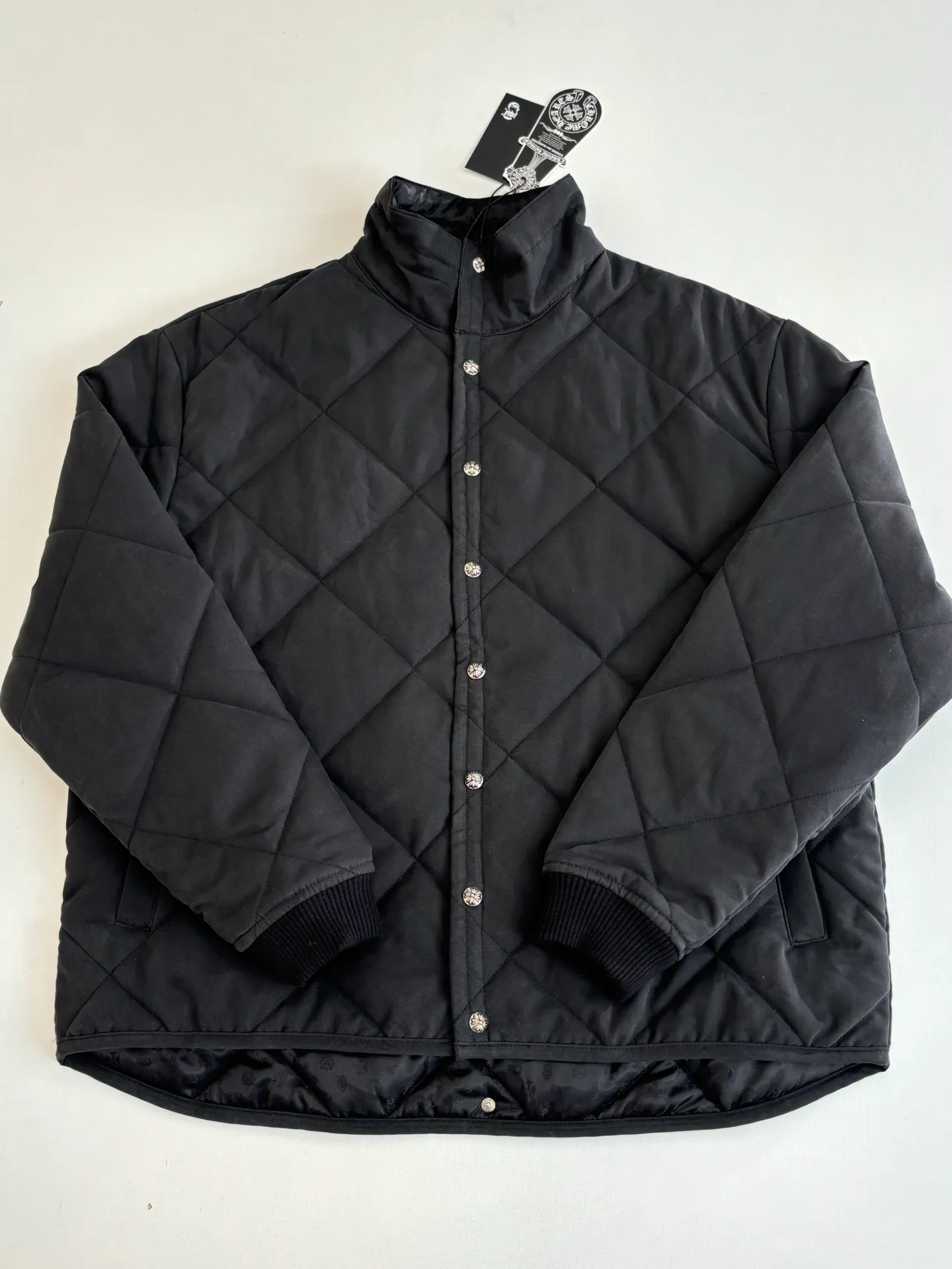 P580 Chrome Herat*/Chrome Heart Diamond Quilted Cotton Jacket Size: S/M/L/XL